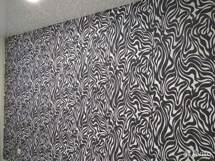 Поклейка обоев, Потолочные плинтуса, штукатурка шп