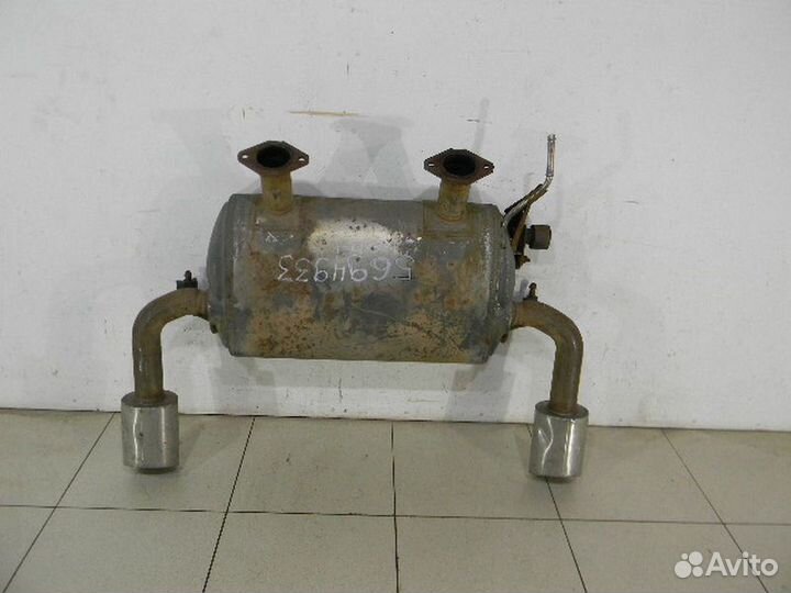 Задняя банка глушителя