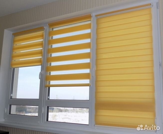 Рулонные шторы Зебра Стандарт 200*-1300