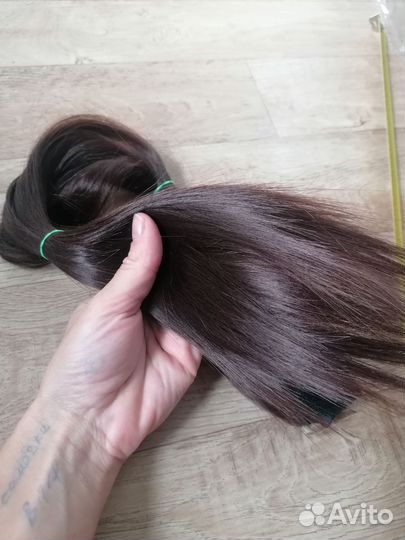 Искусственные накладные волосы хвост шиньон