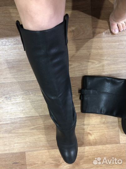 Сапоги осень весна 36 натуральная кожа