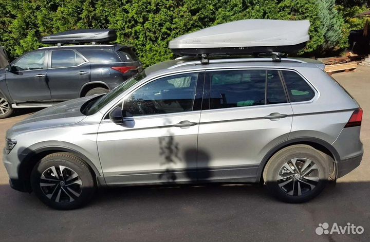 Автобокс LUX 450 литров, бокс на крышу, багажник