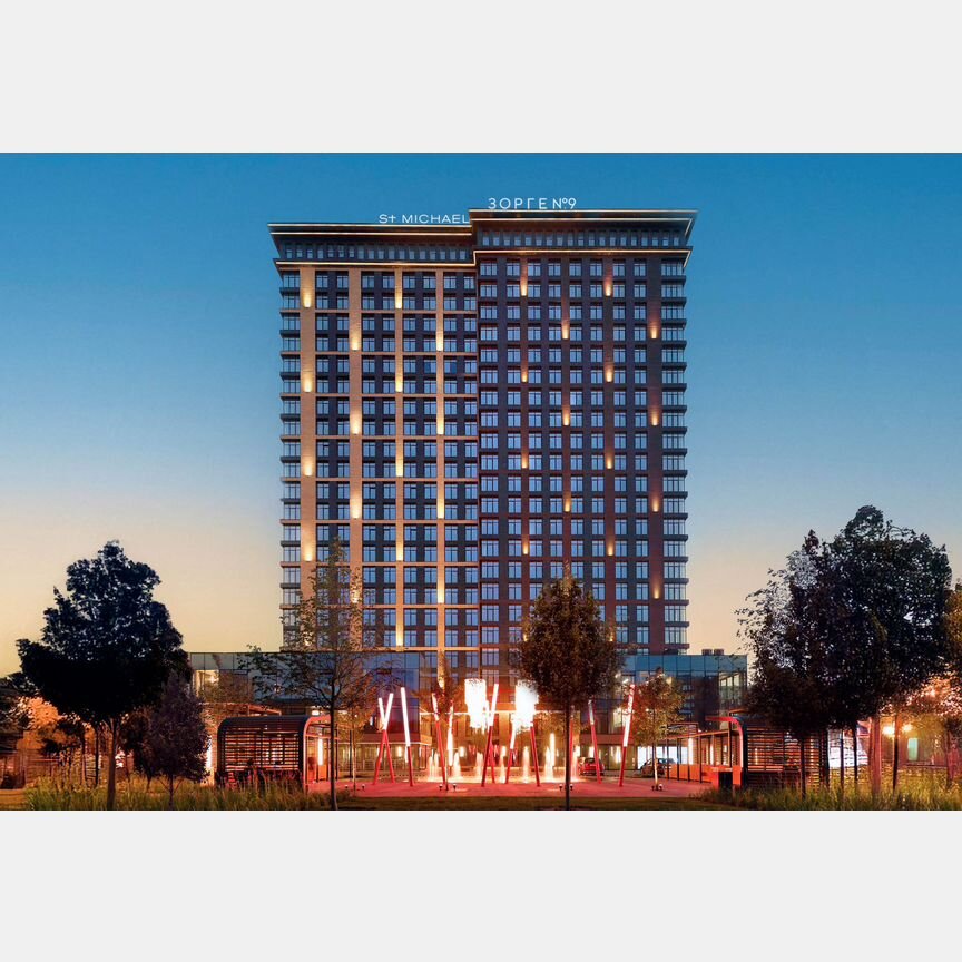 1-к. апартаменты, 57,5 м², 22/23 эт.