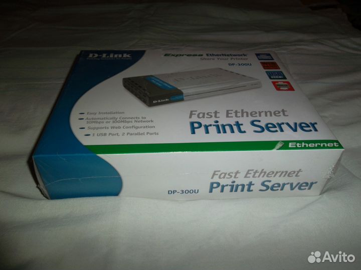 Принтсервер D-Link DP-300U (2LPT+USB+Rj-45)