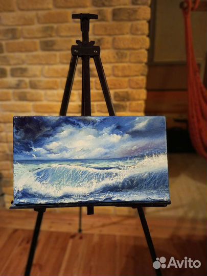 Картина маслом море