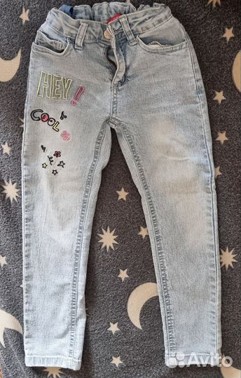 Джинсы на девочку 116