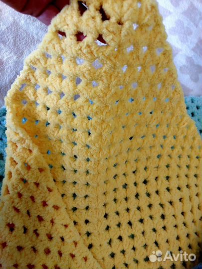 Плед детский вязаный