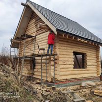 Шлифовка сруба / тёплый шов