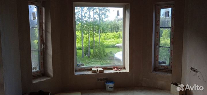 Штукатурка стен механическая машинная