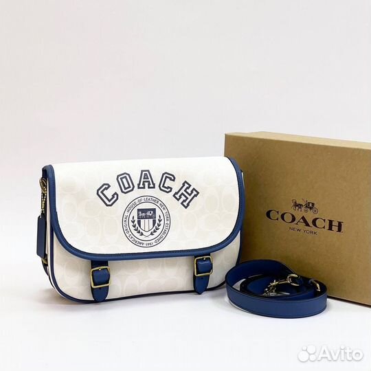 Сумка coach натуральная кожа