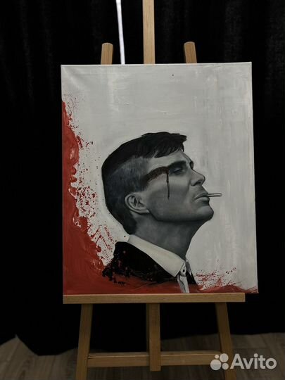 Картина thomas shelby, томас шелби, маслом