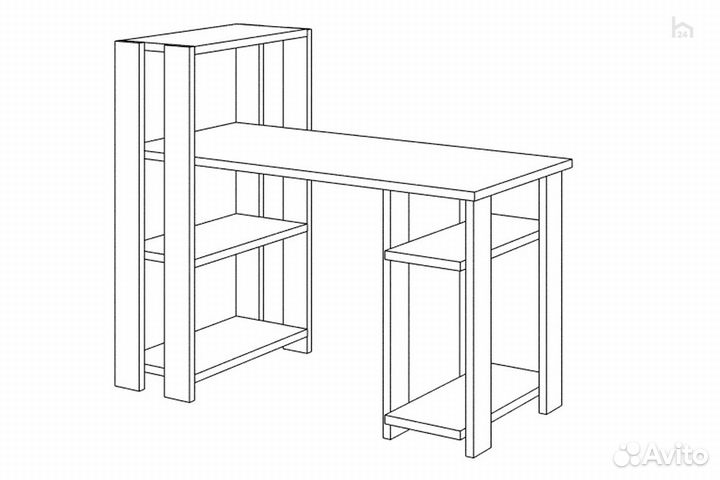 Стол компьютерный Slim стн-110/130 Н