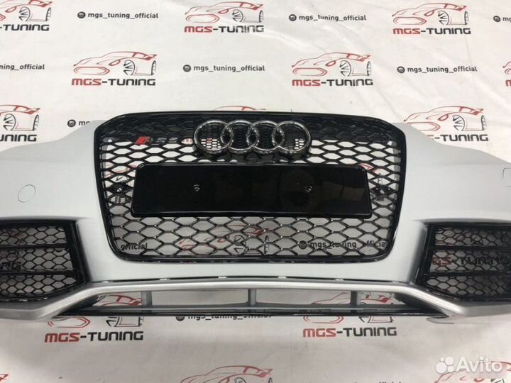 Бампер Audi A5 стиль RS + диффузор S
