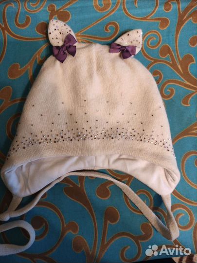 Шапка для девочки 3-4 года