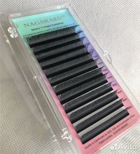 Ресницы nagaraku / пучки 0,07 изгиб С YY W