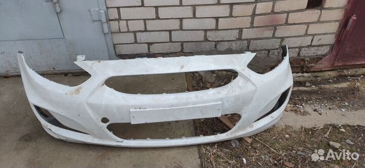 Передний бампер Хундай Солярис