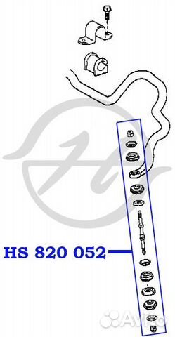 Тяга стабилизатора перед прав / лев
