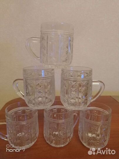 Винтаж. Кружки хрустальные времен СССР