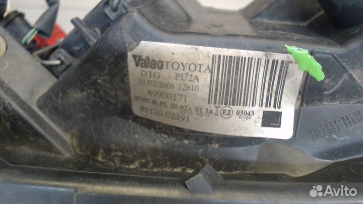 Фара (передняя) Toyota Corolla E12, 2006