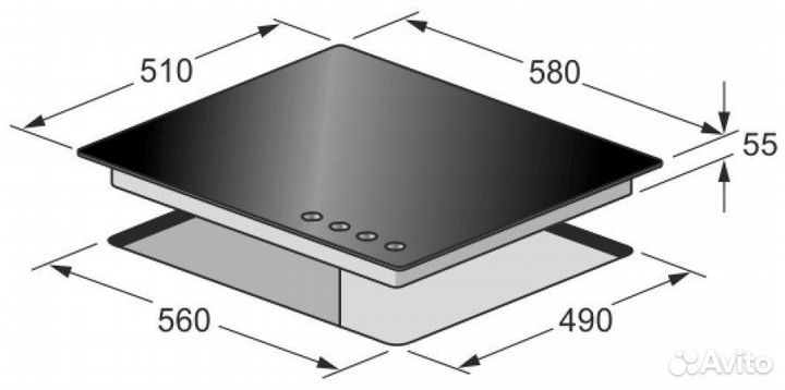 Газовая варочная панель Kaiser KCG 6335 RotEm Turbo