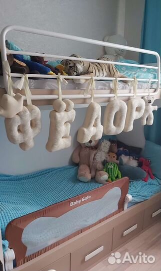 Двухъярусная кровать бу с матрасами