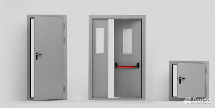 Входные противопожарные металлические двери Ei60