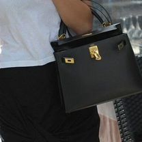 Сумка Hermes Kelly 19 женская чёрного цвета