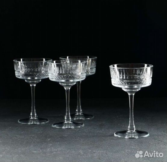 Бокалы для шампанского, 4 шт
