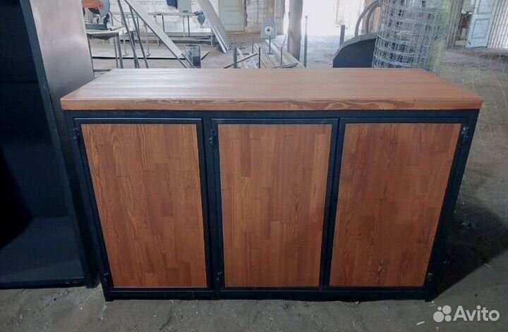 Мангальная зона из металла лофт