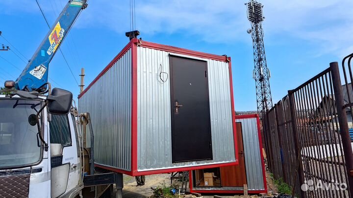 Бытовка металлическая строительная из швеллера