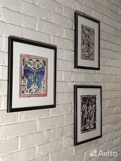 Картины в стиле печатная графика