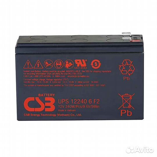 Аккумулятор CSB UPS 12240 6 F2 новый