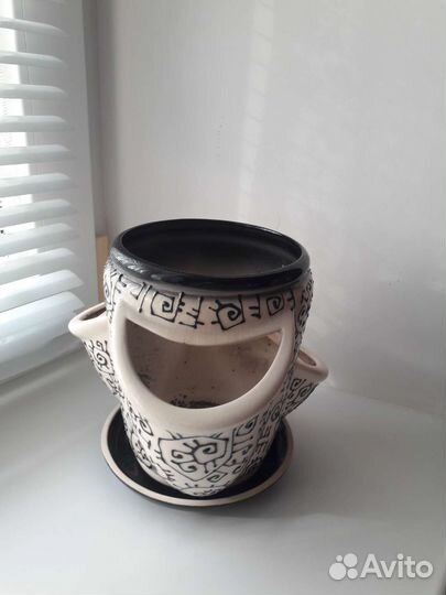 Кашпо керамика новое
