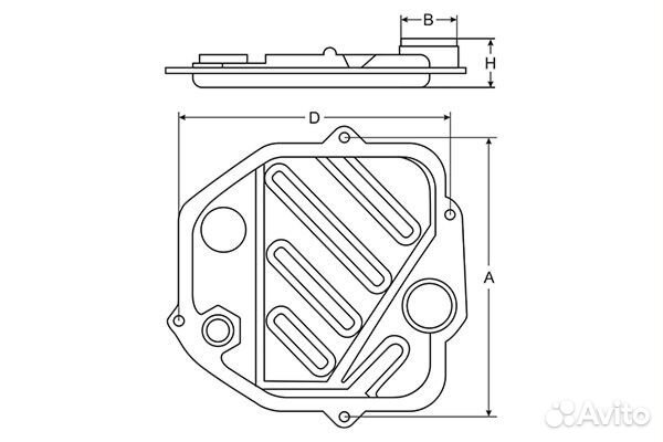 Фильтр и прокладка АКПП SCT SG1006 для Mitsubishi