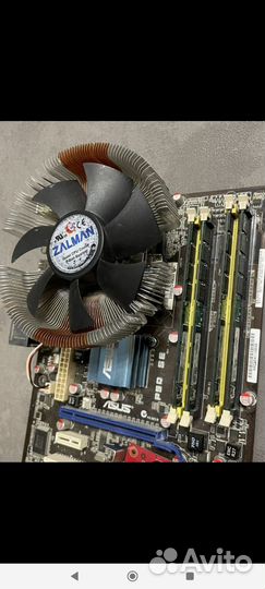 Материнская плата 775 + xeon + 8г + видео