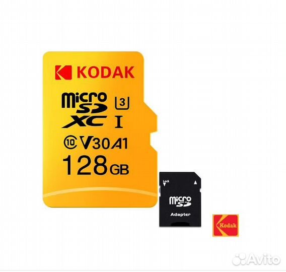 Карта памяти MicroSD Kodak 128GB класс 10 UHS-1 V3