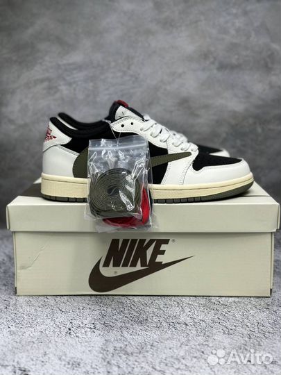 Кроссовки Nike air jordan 1 low travis scott