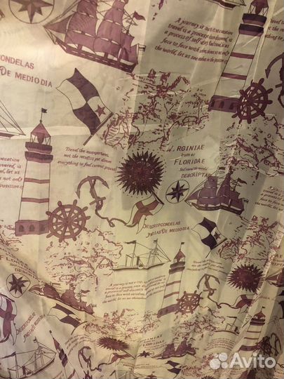 Тюль новый 4 метра вуаль кораблики