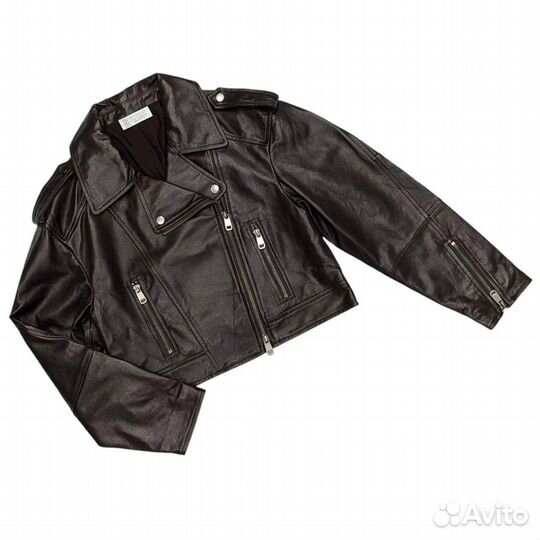 Кожаная куртка косуха женская Brunello Cucinelli