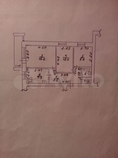 3-к. квартира, 59 м², 3/9 эт.