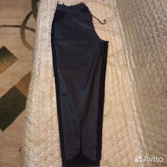 Кожаные брюки женские 58 размер