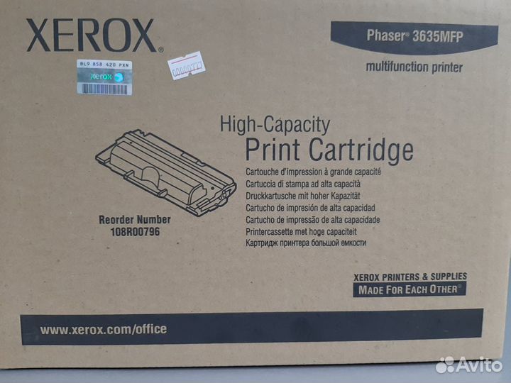 Принт-картридж xerox Phaser 3635 10K (108R00796)