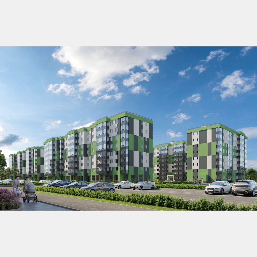 2-к. квартира, 66,3 м², 8/8 эт.