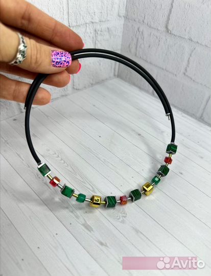 Чокер колье из натуральных камней