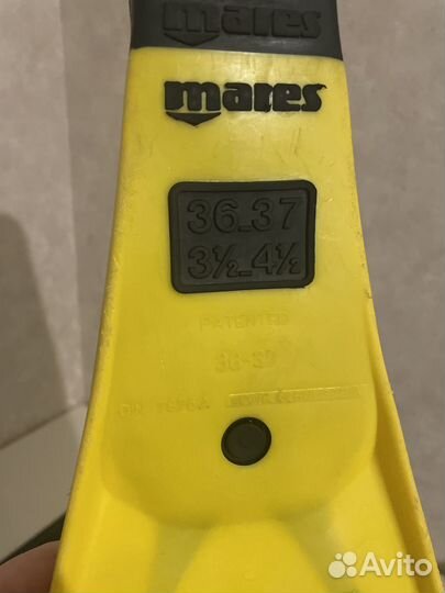 Ласты Mares 36-37 Avanti HP дайвинг снорклинг