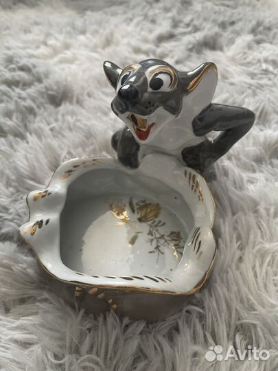 Пепельница ручная работа фарфор Кисловодск