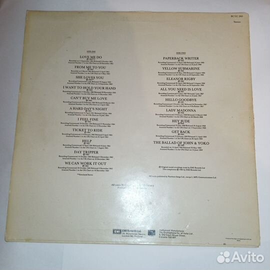 LP.The Beatles – 20 Greatest Hits - 1982