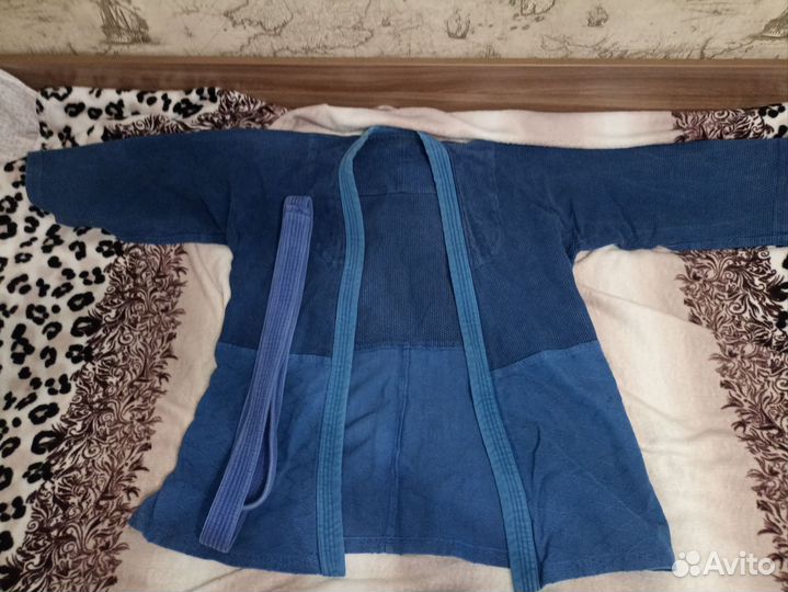 Кимоно синее