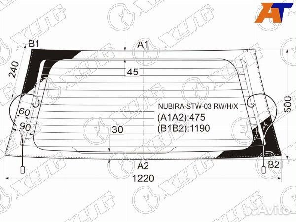 Стекло заднее chevrolet lacetti