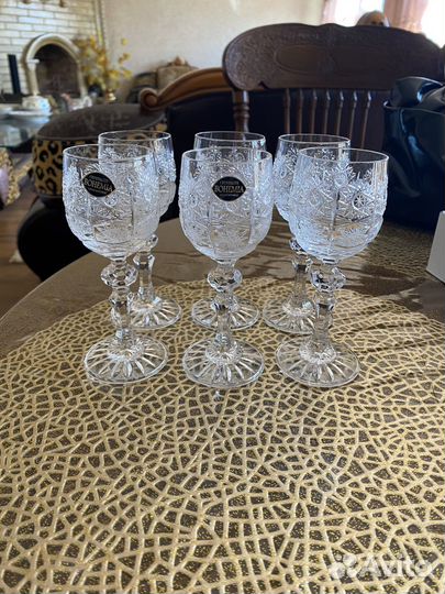 Хрустальные рюмки Чехия